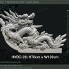 Đầu đao rồng nguyên con quay đầu xi măng đẹp tại Bình Dương