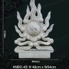 Mặt nguyệt âm dương xi măng Phật giáo